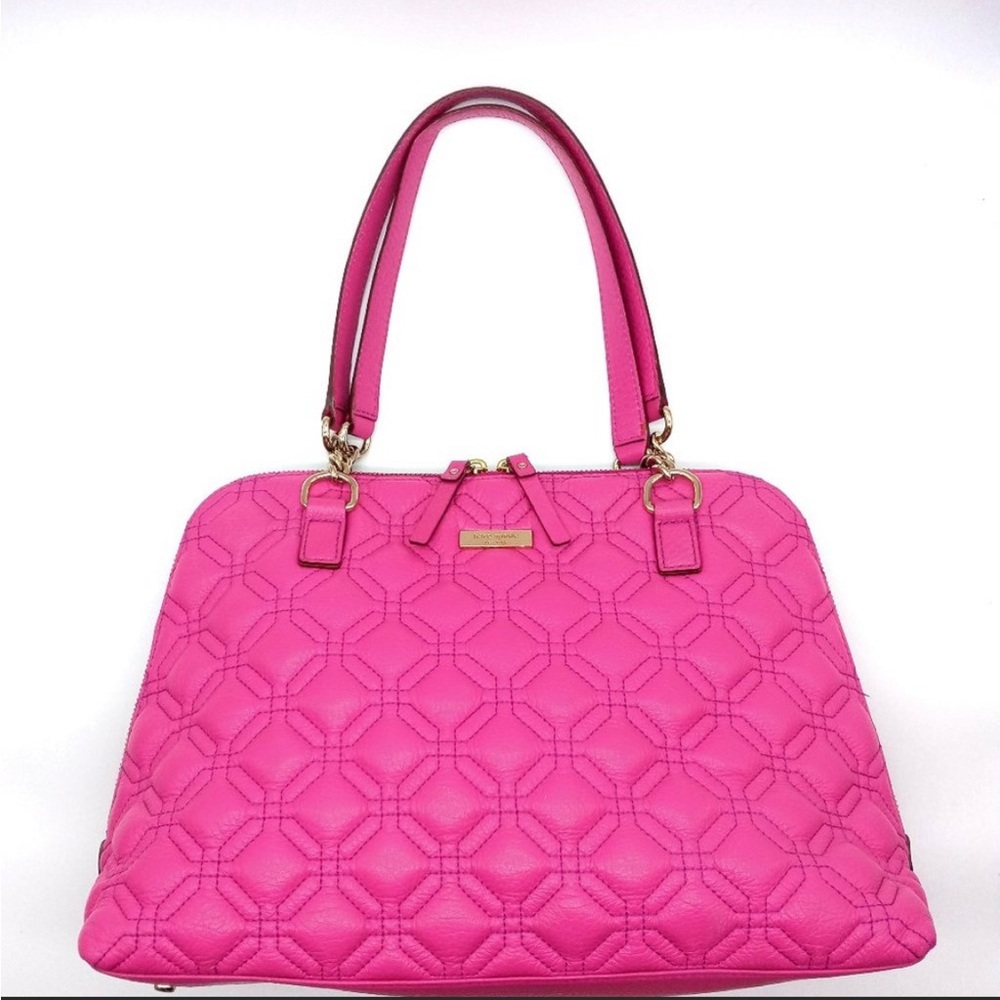Kate Spade Rachelle Astor Leather Shoulder Bag Tote Baja Rose Pink WKRU2490